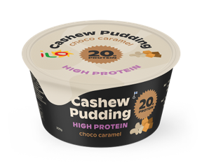 Cashew pudding high protein choco caramel purkki
